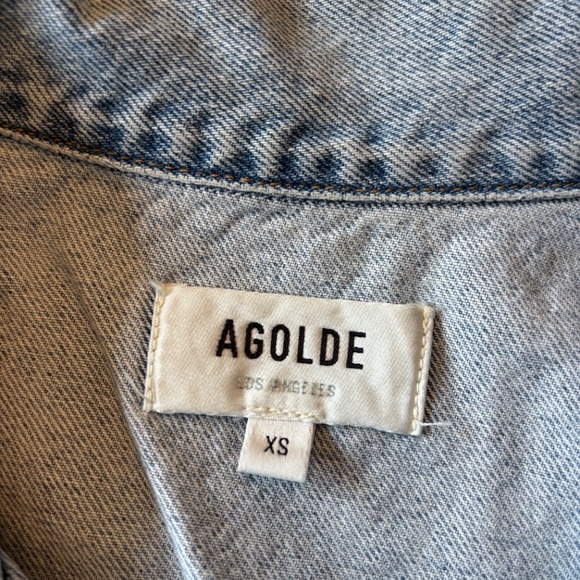 Agolde Charli Oversized Denim Jacket Size XS - Picture 4 of 6